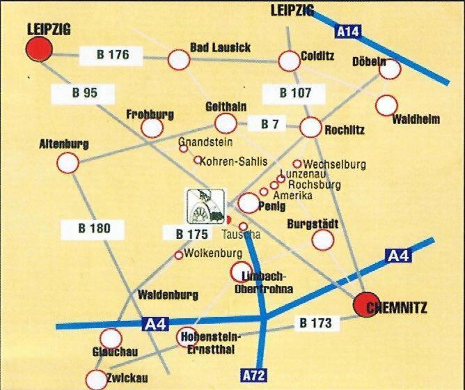 Land-Gut-Hotel Zur Lochmuehle Penig Kültér fotó